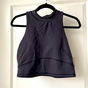 Lululemon Everlux Cropped Black Tank